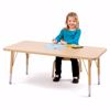 Picture of Berries® Rectangle Activity Table - 24" X 48", A-height - Yellow/Black/Black