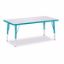 Picture of Berries® Rectangle Activity Table - 24" X 48", T-height - Gray/Teal/Teal