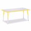 Picture of Berries® Rectangle Activity Table - 30" X 60", A-height - Gray/Yellow/Yellow