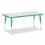 Picture of Berries® Rectangle Activity Table - 30" X 60", A-height - Gray/Green/Green