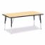Picture of Berries® Rectangle Activity Table - 30" X 60", E-height - Maple/Black/Black