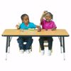 Picture of Berries® Rectangle Activity Table - 30" X 60", E-height - Oak/Black/Black