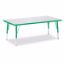 Picture of Berries® Rectangle Activity Table - 30" X 60", T-height - Gray/Green/Green