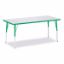 Picture of Berries® Rectangle Activity Table - 30" X 72", A-height - Gray/Green/Green