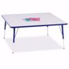 Picture of Berries® Square Activity Table - 48" X 48", A-height - Gray/Blue/Blue