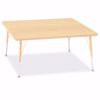 Picture of Berries® Square Activity Table - 48" X 48", A-height - Gray/Yellow/Yellow