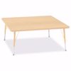 Picture of Berries® Square Activity Table - 48" X 48", E-height - Maple/Black/Black