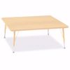 Picture of Berries® Square Activity Table - 48" X 48", T-height - Gray/Yellow/Yellow