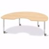 Picture of Berries® Kidney Activity Table - 48" X 72", A-height - Gray/Navy/Navy