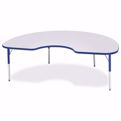 Picture of Berries® Kidney Activity Table - 48" X 72", E-height - Gray/Blue/Blue