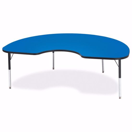 Picture of Berries® Kidney Activity Table - 48" X 72", E-height - Blue/Black/Black