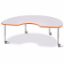 Picture of Berries® Kidney Activity Table - 48" X 72", Mobile - Gray/Orange/Gray