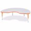 Picture of Berries® Kidney Activity Table - 48" X 72", T-height - Gray/Orange/Orange