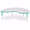 Picture of Berries® Kidney Activity Table - 48" X 72", T-height - Gray/Green/Green