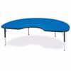 Picture of Berries® Kidney Activity Table - 48" X 72", T-height - Blue/Black/Black