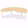 Picture of Berries® Kidney Activity Table - 48" X 72", T-height - Maple/Maple/Camel