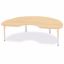 Picture of Berries® Kidney Activity Table - 48" X 72", T-height - Maple/Maple/Camel