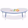 Picture of Berries® Kidney Activity Table - 48" X 72", T-height - Maple/Maple/Camel