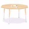 Picture of Berries® Octagon Activity Table - 48" X 48", A-height - Gray/Yellow/Yellow