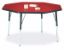 Picture of Berries® Octagon Activity Table - 48" X 48", A-height - Red/Black/Black
