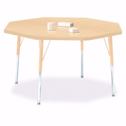 Picture of Berries® Octagon Activity Table - 48" X 48", A-height - Maple/Maple/Camel