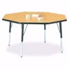 Picture of Berries® Octagon Activity Table - 48" X 48", E-height - Gray/Yellow/Yellow