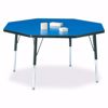 Picture of Berries® Octagon Activity Table - 48" X 48", E-height - Blue/Black/Black