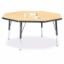 Picture of Berries® Octagon Activity Table - 48" X 48", T-height - Maple/Black/Black