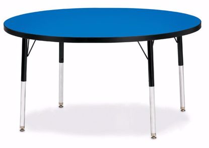 Picture of Berries® Round Activity Table - 48" Diameter, A-height - Blue/Black/Black