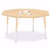 Picture of Berries® Round Activity Table - 48" Diameter, E-height - Gray/Yellow/Yellow