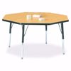 Picture of Berries® Round Activity Table - 48" Diameter, E-height - Gray/Red/Red