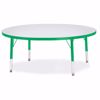 Picture of Berries® Round Activity Table - 48" Diameter, T-height - Gray/Green/Green