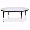 Picture of Berries® Round Activity Table - 48" Diameter, T-height - Gray/Black/Black