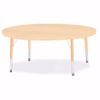 Picture of Berries® Round Activity Table - 48" Diameter, T-height - Maple/Maple/Camel