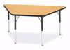 Picture of Berries® Trapezoid Activity Tables - 30" X 60", A-height - Red/Black/Black