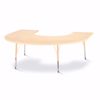 Picture of Berries® Horseshoe Activity Table - 66" X 60", A-height - Maple/Maple/Camel