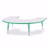 Picture of Berries® Horseshoe Activity Table - 66" X 60", T-height - Gray/Green/Green