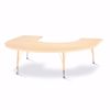 Picture of Berries® Horseshoe Activity Table - 66" X 60", T-height - Maple/Maple/Camel