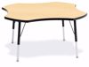 Picture of Berries® Four Leaf Activity Table - 48", A-height - Gray/Teal/Teal