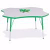 Picture of Berries® Four Leaf Activity Table - 48", A-height - Gray/Green/Green