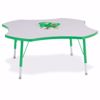 Picture of Berries® Four Leaf Activity Table - 48", T-height - Gray/Yellow/Yellow