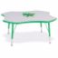Picture of Berries® Four Leaf Activity Table - 48", T-height - Gray/Green/Green