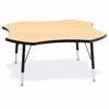 Picture of Berries® Four Leaf Activity Table - 48", T-height - Yellow/Black/Black