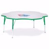 Picture of Berries® Six Leaf Activity Table - 60", A-height - Gray/Blue/Blue