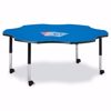 Picture of Berries® Six Leaf Activity Table - 60", Mobile - Blue/Black/Black