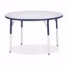 Picture of Berries® Round Activity Table - 42" Diameter, A-height - Gray/Navy/Navy