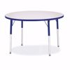 Picture of Berries® Round Activity Table - 42" Diameter, A-height - Gray/Orange/Orange