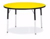 Picture of Berries® Round Activity Table - 42" Diameter, A-height - Yellow/Black/Black