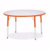 Picture of Berries® Round Activity Table - 42" Diameter, E-height - Gray/Orange/Orange