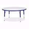 Picture of Berries® Round Activity Table - 42" Diameter, T-height - Gray/Purple/Purple